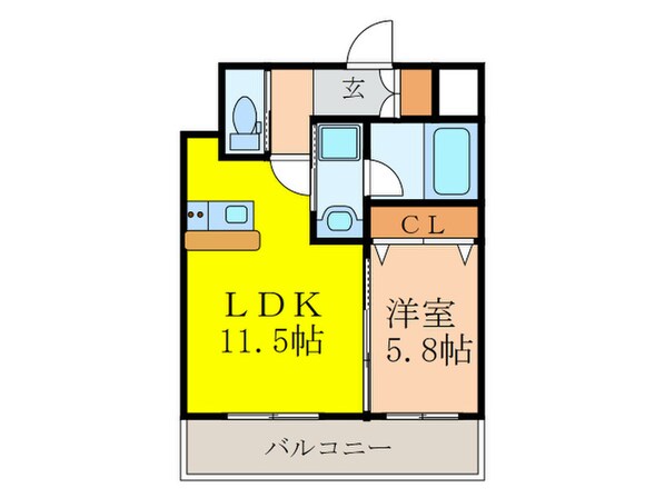 プレジオ新大阪ＲＯＵＧＥの物件間取画像